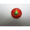 Cabochon Tondo in Vetro diametro 25 mm Soggetto Natalizio - 1 pz