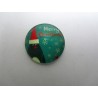 Cabochon Tondo in Vetro diametro 25 mm Soggetto Natalizio - 1 pz