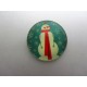 Cabochon Tondo in Vetro diametro 25 mm Soggetto Natalizio - 1 pz