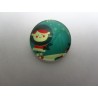 Cabochon Tondo in Vetro diametro 25 mm Soggetto Natalizio - 1 pz
