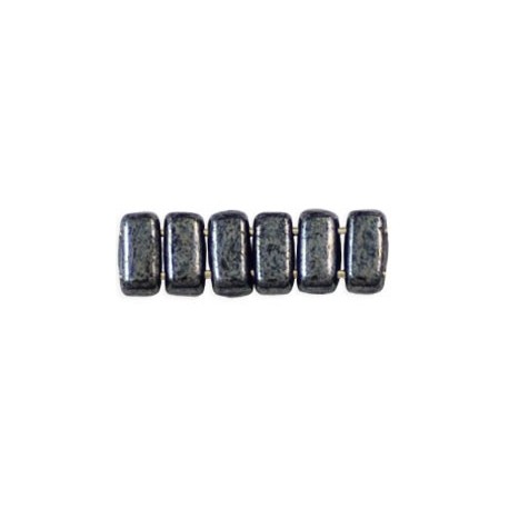 Perline Bricks 3x6 mm Hematite - 50 Pz