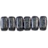 Perline Bricks 3x6 mm Hematite - 50 Pz