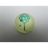 Cabochon Tondo in Vetro diametro 25 mm Soggetto Albero - 1 pz