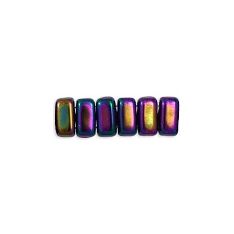 Perline Bricks 3x6 mm Iris Purple - 50 Pz
