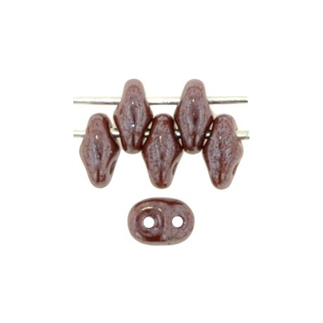 Superduo 2,5x5 mm Luster Opaque Chocolate - 10 g