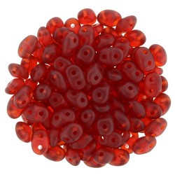 Superduo 2,5x5 mm Matte Siam Ruby - 10 g