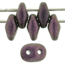 Superduo 2,5x5 mm Polychrome Pink Olive - 10 g