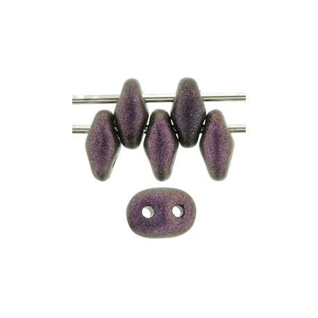 Superduo 2,5x5 mm Polychrome Pink Olive - 10 g
