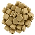 Perline Tile 6 mm Matte Metallic Flax - 40 Pz