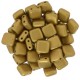 Perline Tile 6 mm Matte Metallic Goldenrod - 40 Pz