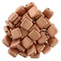 Perline Tile 6 mm Matte Metallic Copper - 40 Pz
