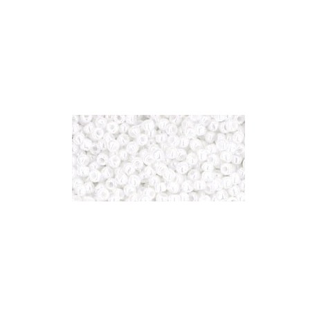 Rocailles Toho 11/0 Opaque-Lustered White