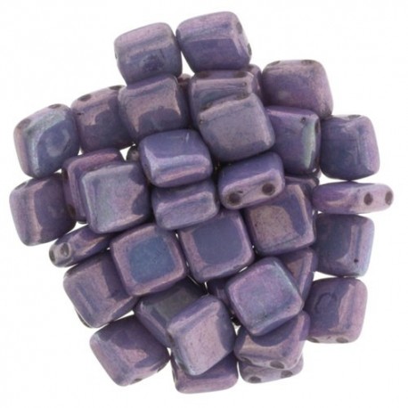 Perline Tile 6 mm Luster Metallic Light Amethyst - 40 Pz