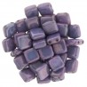 Perline Tile 6 mm Luster Metallic Light Amethyst - 40 Pz