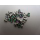 Tee Beads 2x8 mm Crystal Vitrail Medium - 40 pz