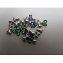 Tee Beads 2x8 mm Crystal Vitrail Medium - 40 pz