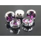 Chatons incastonati ss34 (7,2-7,4mm) Amethyst - 5 pz