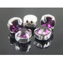 Chatons incastonati ss34 (7,2-7,4mm) Amethyst - 5 pz