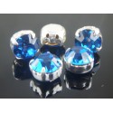 Chatons incastonati ss40 (8,4-8,8mm) Capri Blue - 5 pz