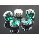 Chatons incastonati ss40 (8,4-8,8mm) Emerald - 5 pz