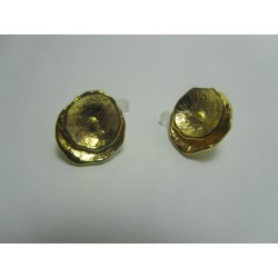 Perno Orecchino Foglie 17x15 mm Color Oro - 2 pz