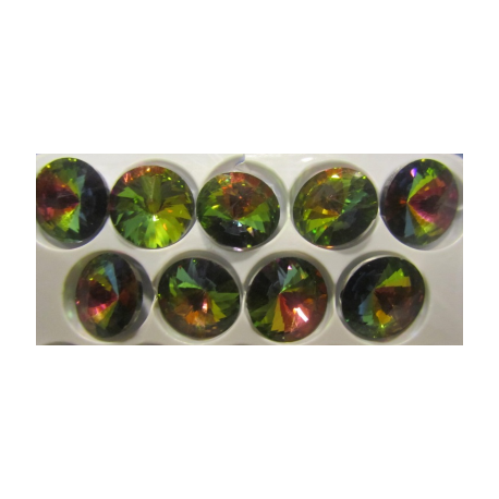 Rivoli Vetro 14 mm Crystal Vitrail - 1 pz