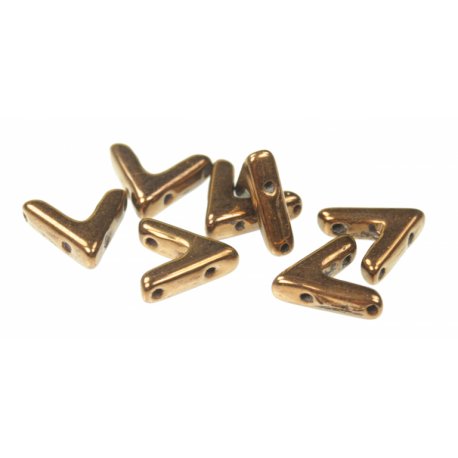 AVA® Bead 10x4 mm Jet Bronze - 10 Pz