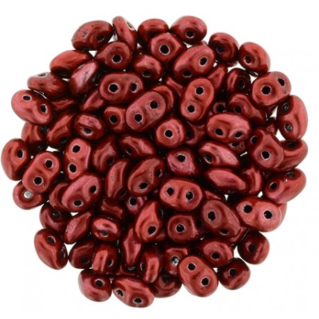 Superduo 2,5x5 mm Metalust Lipstick Red - 10 g