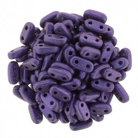 Perline Bar 2x6 mm Metallic Suede Purple - 5 gr