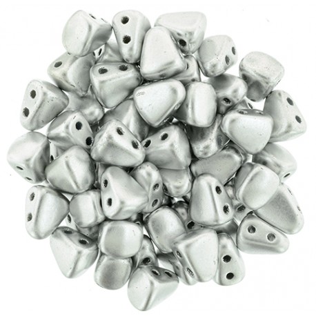 NIB-BIT 6 x 5 mm Matte Metallic Silver - 5 g