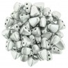 NIB-BIT 6 x 5 mm Matte Metallic Silver - 5 g