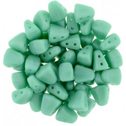 NIB-BIT 6 x 5 mm Opaque Turquoise - 5 g