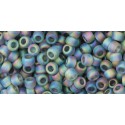 Rocailles Toho 8/0 Transparent Rainbow Frosted Gray - 10 g
