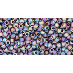 Toho Round 11/0 Tranpsarent Rainbow Frosted Amethyst - 10 g