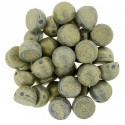 CzechMates Cabochon 2 Fori 7 mm Pacifica Poppy Sead- 10 pz