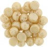 CzechMates Cabochon 2 Fori 7 mm Luster Opaque Champagne - 10 pz