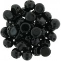 CzechMates Cabochon 2 Fori 7 mm Jet - 10 pz
