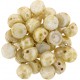 CzechMates Cabochon 2 Fori 7 mm Luster Opaque Champagne - 10 pz
