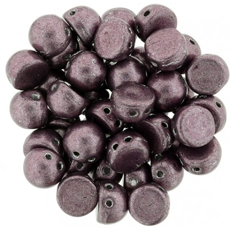 CzechMates Cabochon 2 Fori 7 mm Color Trends Saturated Metallic Bodacious - 10 pz