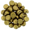 TrCzechMates Cabochon 2 Fori 7 mm Colorends Saturated Metallic Spicy Mustard - 10 pz