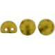 TrCzechMates Cabochon 2 Fori 7 mm Colorends Saturated Metallic Spicy Mustard - 10 pz