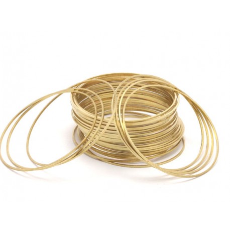 Connettore Cerchio Liscio 50 mm in Ottone -1 pz