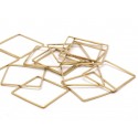 Connettore Quadrato Liscio 25 mm in Ottone -1 pz