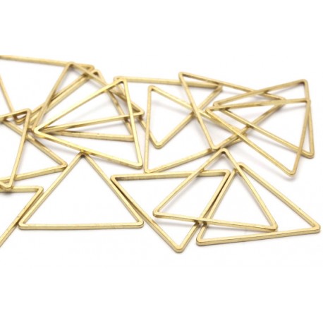 Connettore Triangololare Liscio 24x24x24 mm in Ottone -1 pz