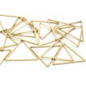 Connettore Triangololare Liscio 24x24x24 mm in Ottone -1 pz