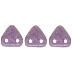 Perline Triangle 6 mm Metallic Suede Pink - 5 gr