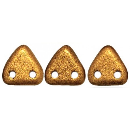 Perline Triangle 6 mm Matte Metallic Goldenrod - 5 gr