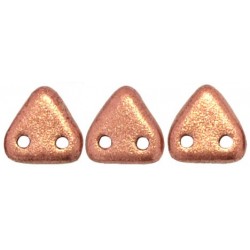 Perline Triangle 6 mm Matte Metallic Copper - 5 gr