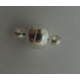Chiusura Magnetica Rotonda Liscia 6x11,5 mm, Color Argento - 1 pz