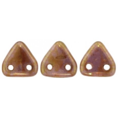 Perline Triangle 6 mm Luster Rose/Gold Topaz - 5 gr